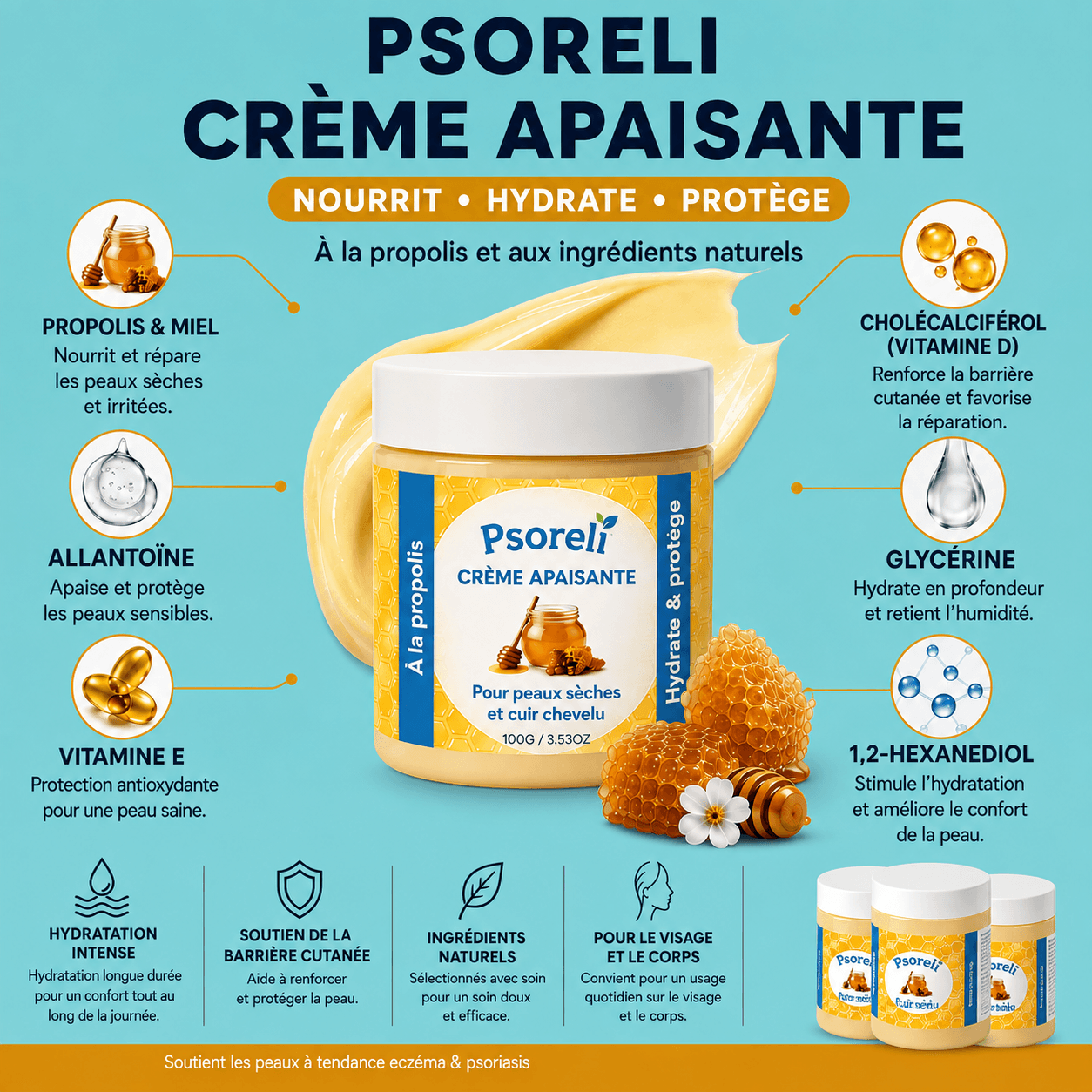 Psorelia - Baume réparateur pour l’eczéma et le psoriasis